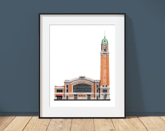 West Side Market - Cleveland, Ohio - Architecture Art Print
