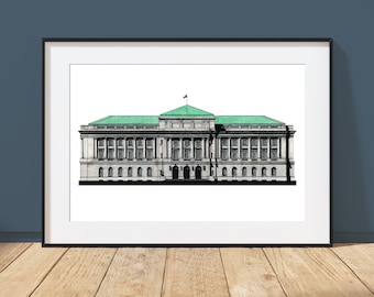 Cleveland City Hall - Cleveland, Ohio - Architecture Art Print