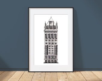 University Club of Chicago - Chicago, Illinois - Architektur Kunstdruck