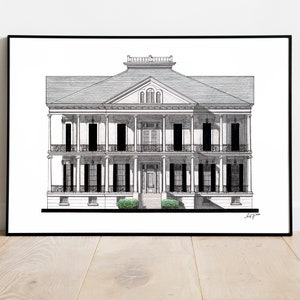 American Horror Story: Coven // Buckner Mansion // Miss Robichaux&#39;s Academy - New Orleans, Louisiana - Architecture Art Print