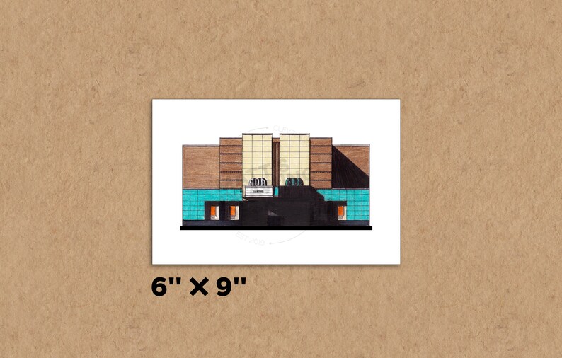 Ada Theater Ada Ohio Architecture Art Print Etsy