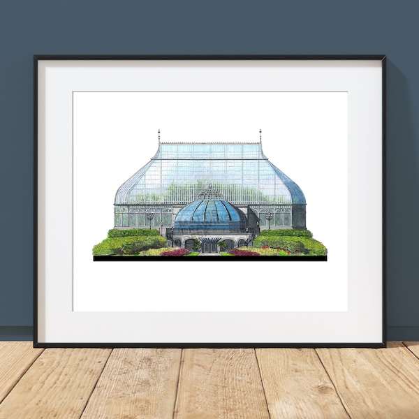 Phipps Conservatory - Pittsburgh, Pennsylvania - Architecture Art Print