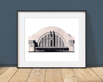 Cincinnati Union Terminal - Cincinnati, Ohio - Architecture Art Print