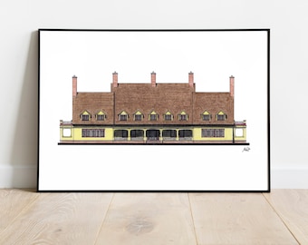 Whalehead Club - Corolla, North Carolina - Architecture Art Print