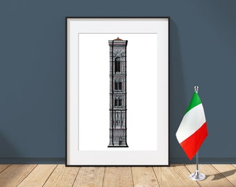 Campanile di Giotto - Florence, Italy - Architecture Art Print