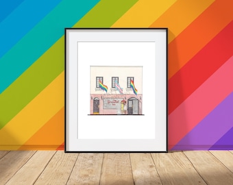 Stonewall Inn - Manhattan, New York, New York - Architecture Art Print - LGBTQ+ Pride History