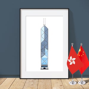 Bank of China Tower - Hong Kong - Architecture Art Print