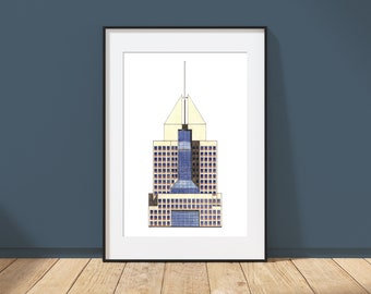 Fifth Avenue Place - Pittsburgh, Pennsylvania - Architecture Art Print