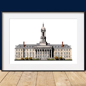 Penn - State - University, Old Main - State College, Pennsylvania - Architecture Art Print