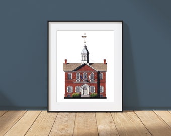 Carpenters' Hall - Philadelphia, Pennsylvania - Architecture Art Print