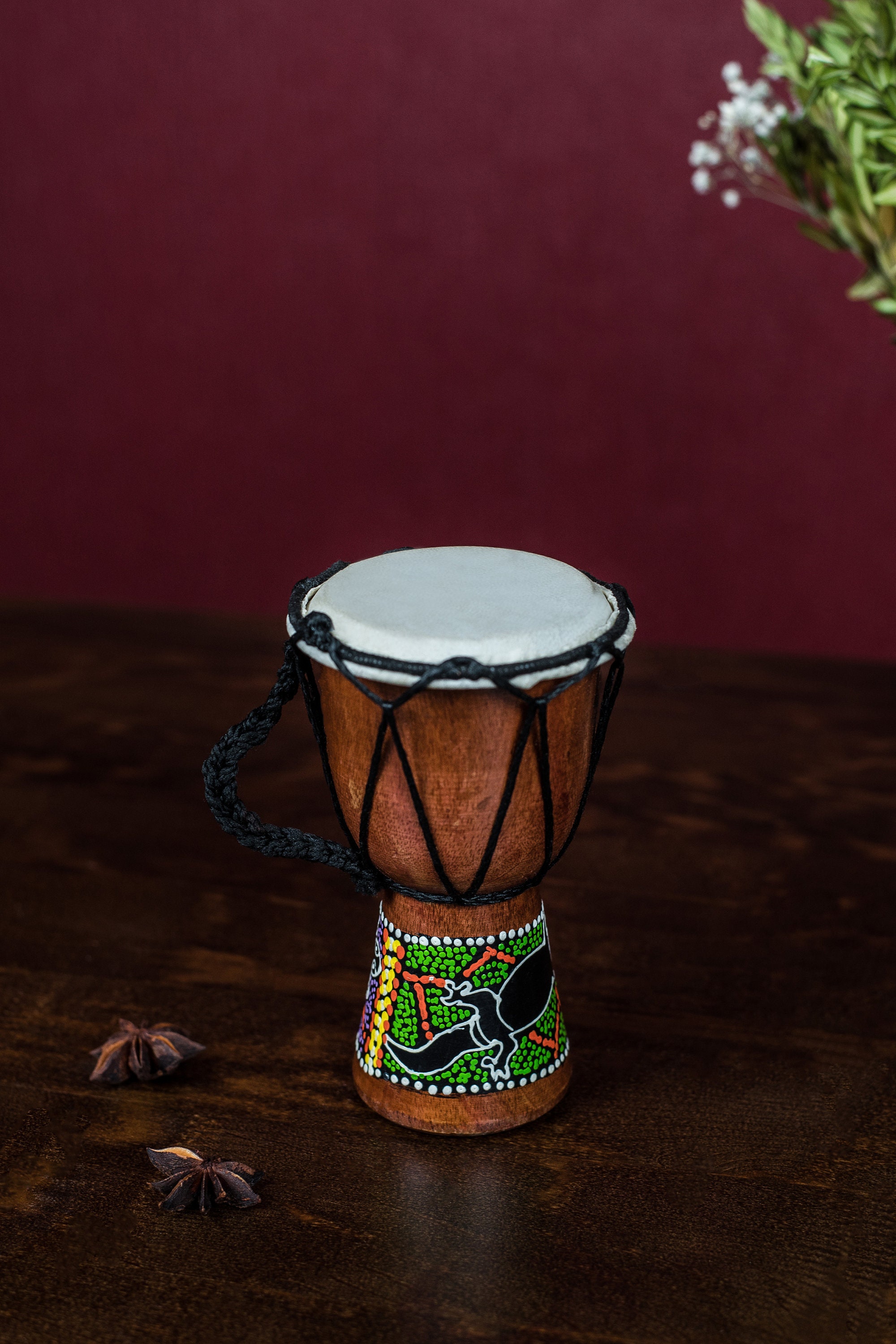 African Bongo Drum Wooden Small Djembe Folk Music Instruments | Etsy