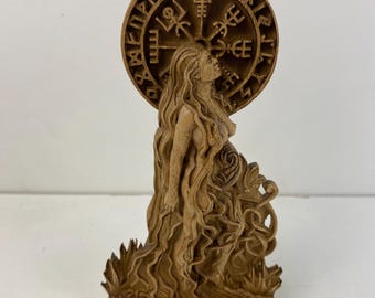 Jord  Norse goddess Pagan gods Norse pagan Asatru Norse mythology Jord statue Viking simbol Viking runes Viking statue Goddess statue Pagan