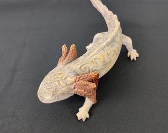 Axolotl figure Axolotl figurine Axolotl gift Axolotl art Mystical creature Aztec axolotl Aztec mythology Mexican salamander Sea animal