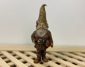 Gnome statue leprechaun gnome Scandinavian gnome Dwarve figurine Mythical creature  Wooden gnome Gnome décor  Irish gnome Gnome figurine
