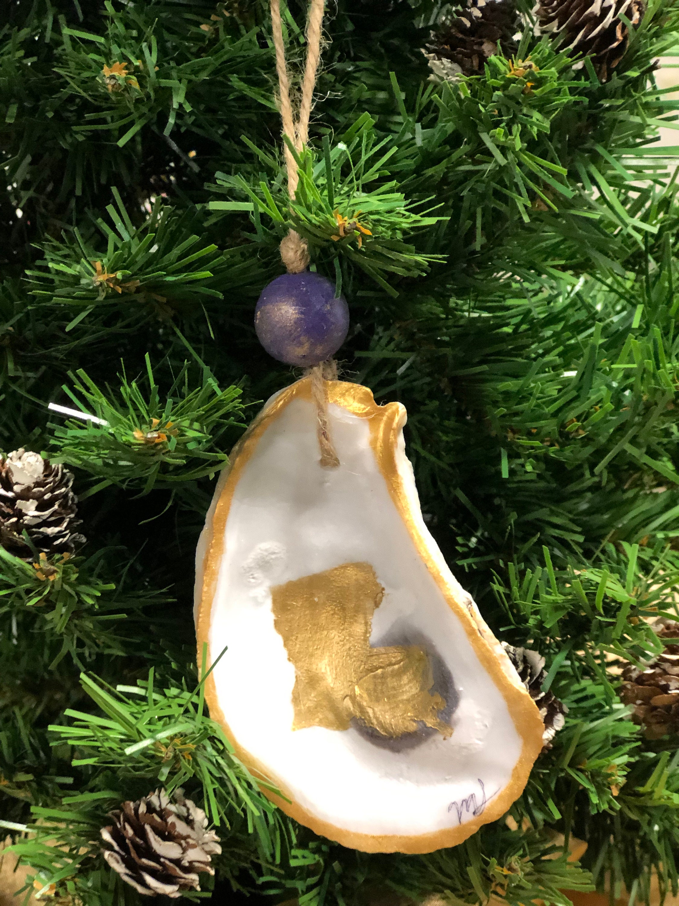 Oyster Shell Ornaments Etsy