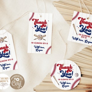 Rookie of the Year Geburtstags Geschenkanhänger I Baseball 1st Boy Geschenk Danke I Baseball Thema Dekor I Instant Download 026 Tg
