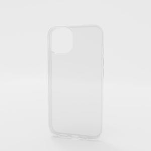 May include: A clear, transparent phone case with a rectangular shape and rounded corners. The case has cutouts for the camera and buttons, and is designed to fit a smartphone. The case is made of a clear, flexible material.