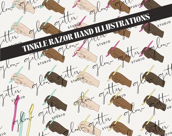 Tinkle Razor Hand Illustrations