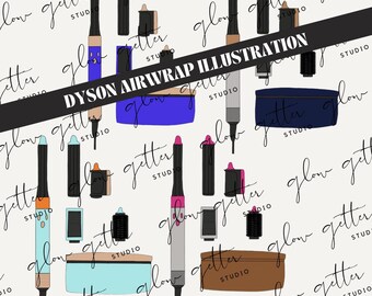 Dyson Airwrap Illustration