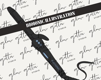 Bioionic Curling Iron Illustration
