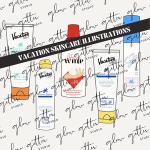 Vacation Sunscreen Illustration