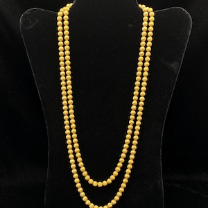 Vintage Cadoro Textured Gold Tone Beaded Necklace