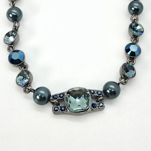 Pretty In Blue Givenchy Crystal Bracelet