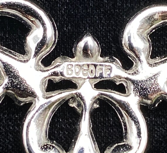 Vintage Bogoff Rhinestone Choker: Purple & Clear,… - image 8