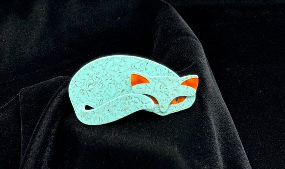 Broche Vintage Léa Stein Pour Agatha Paris - Le Renard, 9,2 Cm, Occasion Avec Petite Imperfection