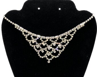 Vintage Bib Rhinestone Choker