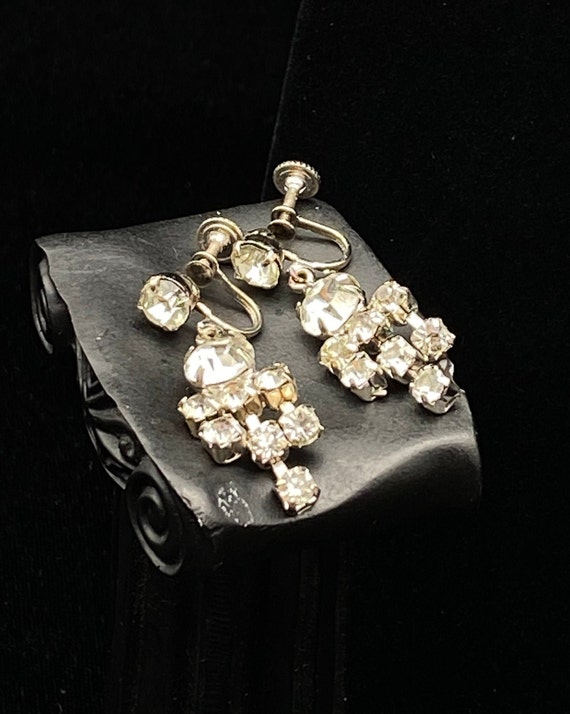 Vintage Wedding Set - Earrings, Necklace, Bracelet - image 3
