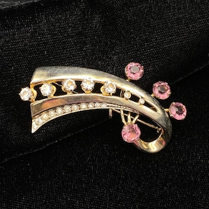 Beautiful Vintage Sterling Silver Modernist Style Brooch
