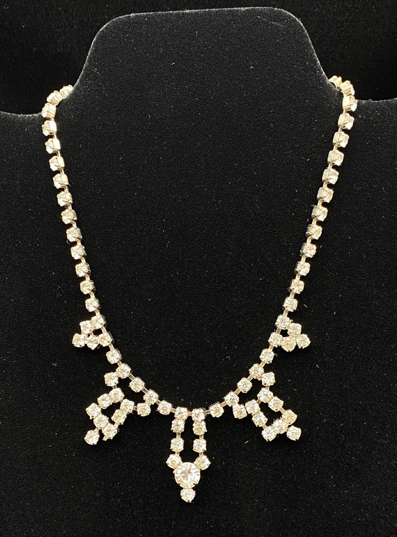 Vintage Wedding Set - Earrings, Necklace, Bracelet - image 4