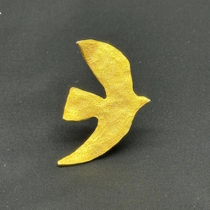 Broche Cécile & Jeanne Paris - émaillée De Bleu, Métal Argenté, Occasion