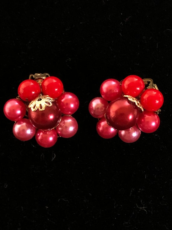 Vintage Japan Faux Pearl Earrings