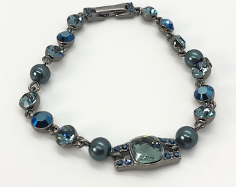 Pretty In Blue Givenchy Crystal Bracelet