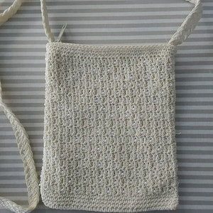 Creamy Ivory Beaded Handbag