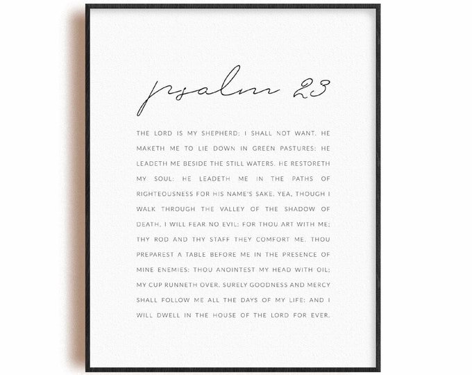 Psalm 91 Bible Verse Poster Artwork, Christian Scripture Wall Art Print ...