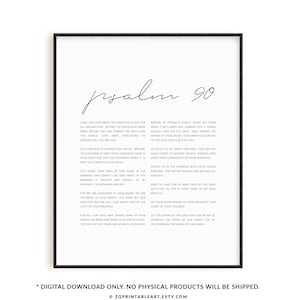 Psalm 90 bible verse print, Christian wall art printable, scripture poster, Christian minimalist home decor