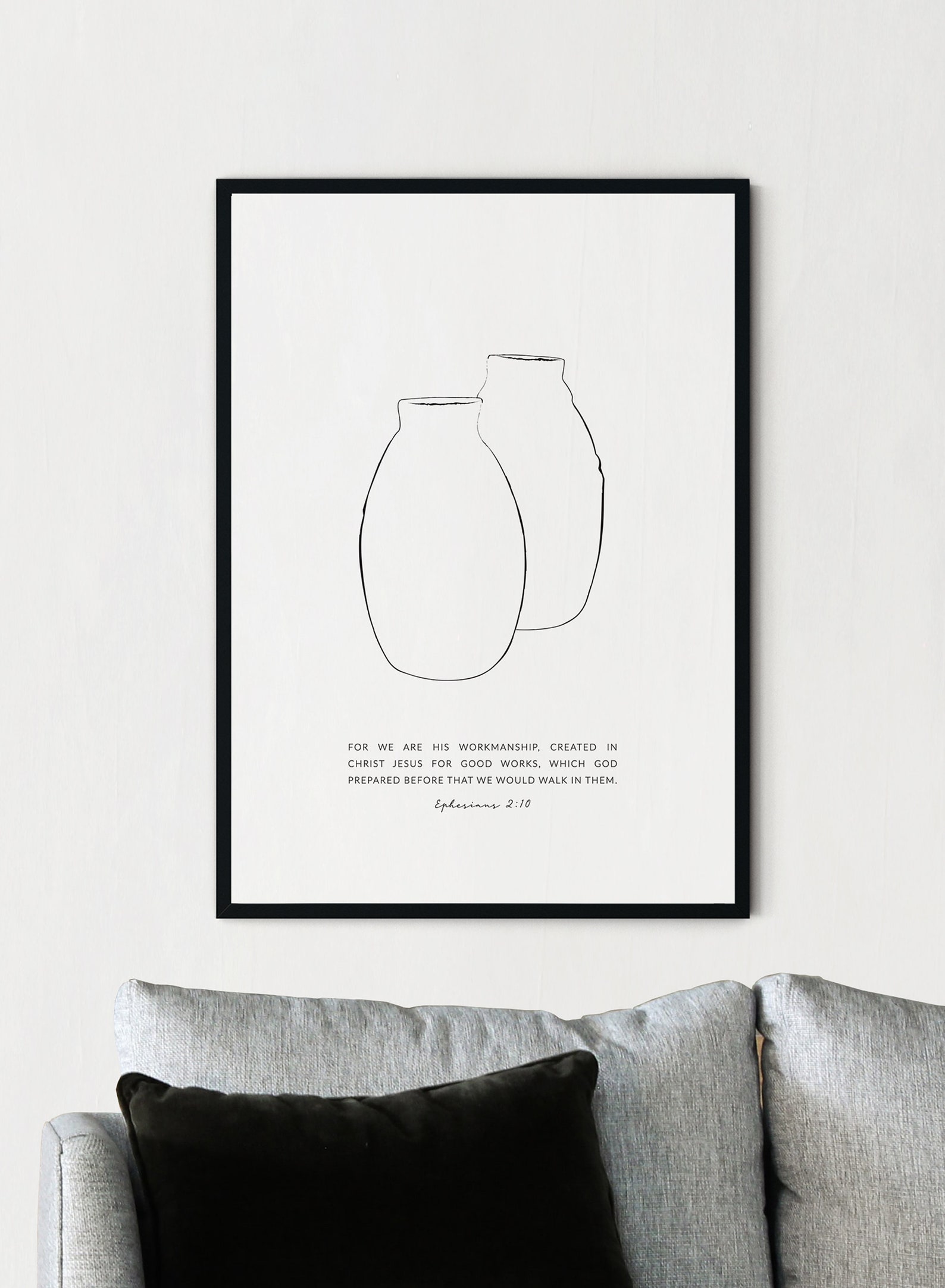 Ephesians 210 Modern Christian Wall Art Bible Scripture Etsy