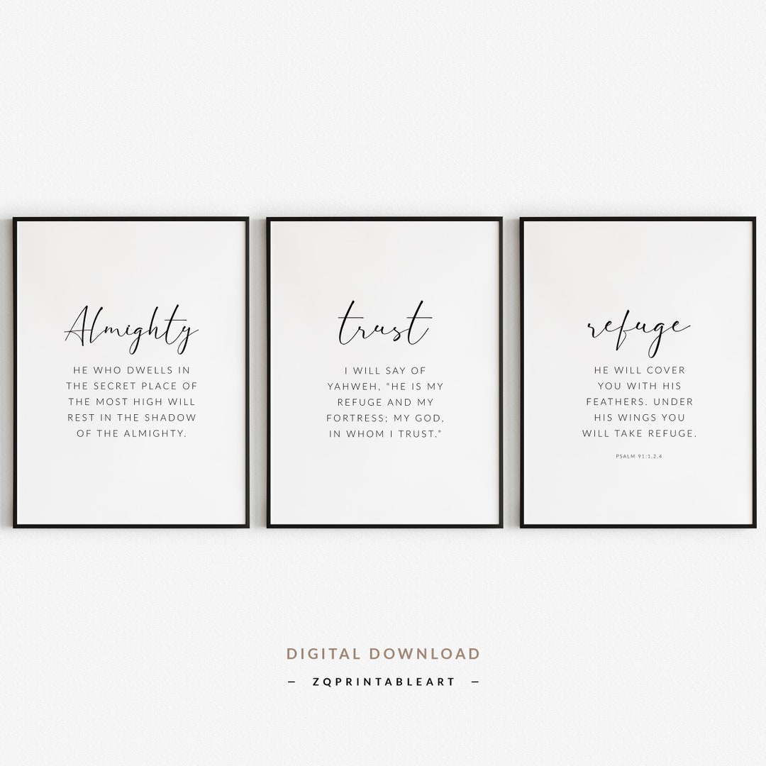Psalm 91 Bible Verse Wall Art 3 Piece Wall Art Modern Christian Art psalm-91-bible-verse-wall-art-3-piece-wall-art-modern-christian-art