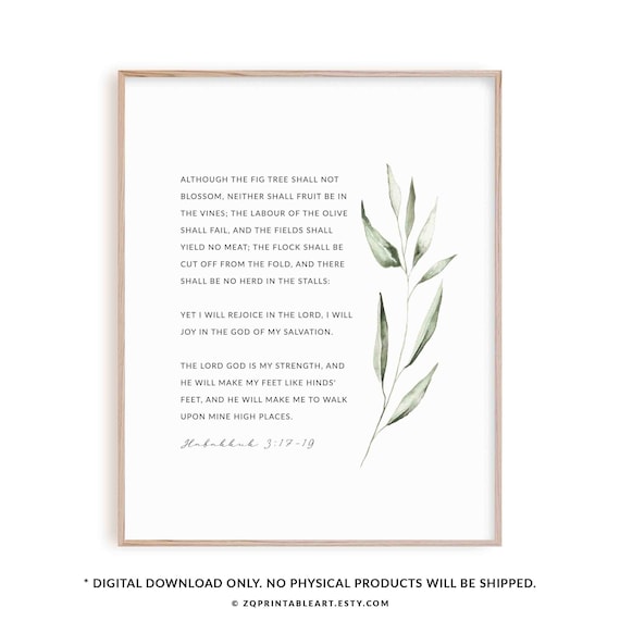 Habakkuk 3:17-19 {Poster} Habakkuk 3:17-19 {Poster}