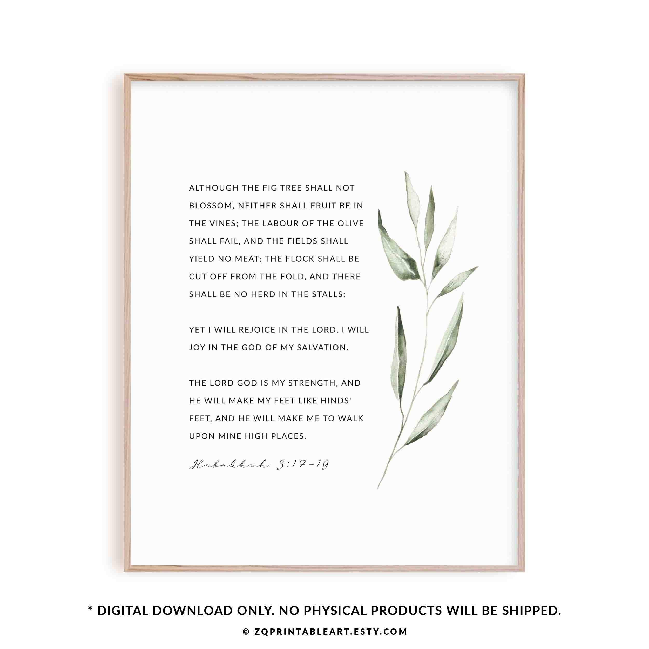 Habakkuk 3:17-19 {Poster} Habakkuk 3:17-19 {Poster}