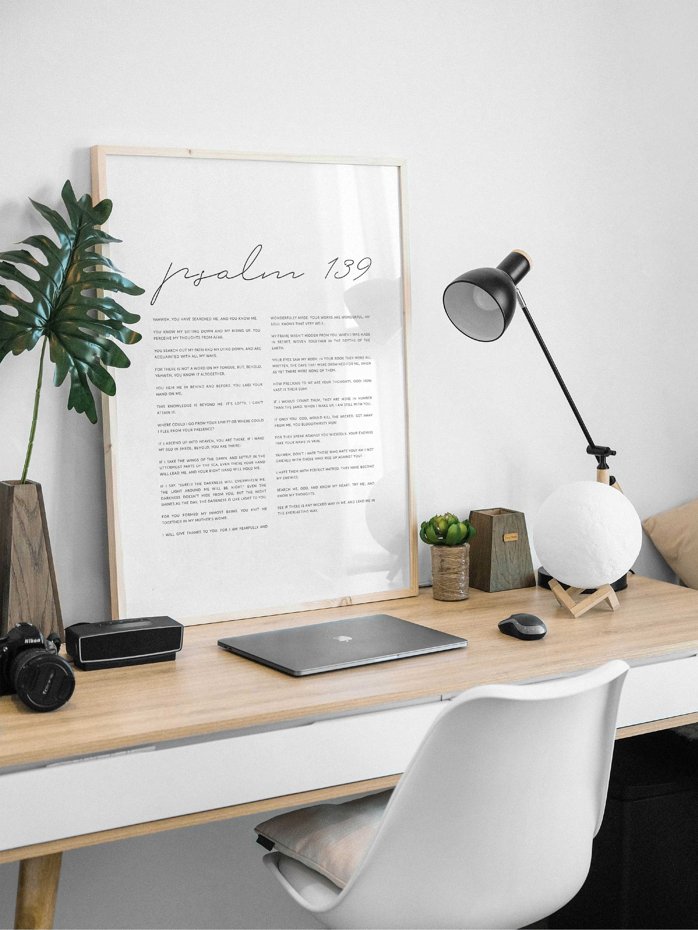 Psalm 139 Christian Scripture Wall Art Print, Bible Verse Poster ...