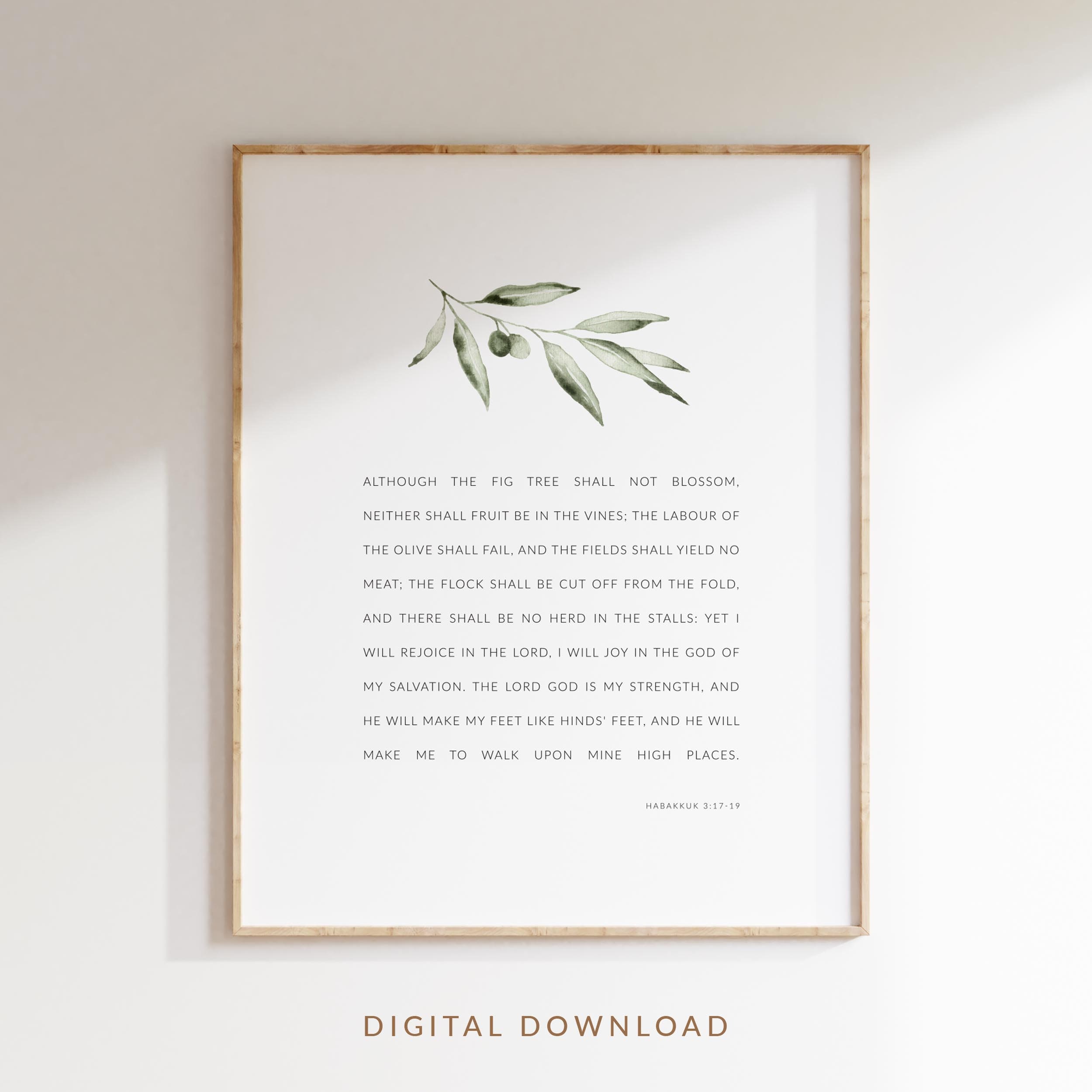 Habakkuk 3:17-19 {Poster} Habakkuk 3:17-19 {Poster}