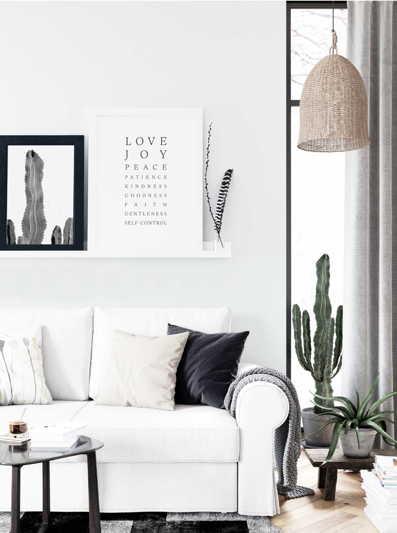 Fruits of the Spirit Bible Verse Poster Artwork Christian | Etsy