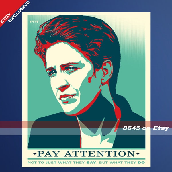 Pay Attention Not to Just What They Say But What They Do - Maddow Political Resistance 2020 T-shirt - Men's Unisex and Ladies Fit Sizes