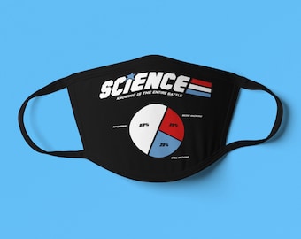 Science: The More You Know - Technology and Science Education Face Mask with Filter Pocket - Premium 3-ply 100% Anti-microbial cotton