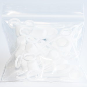 Straw Caps for 3/8" Diameter Straws - White