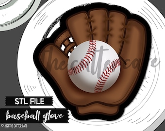 DIGITAL STL / Baseball Glove Cutter Stl / Sports Cookie Cutter Stl / thecafedownloads